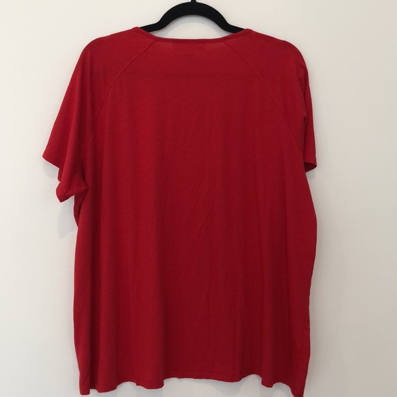 Michael Kors bright red tee - Picture 7 of 10